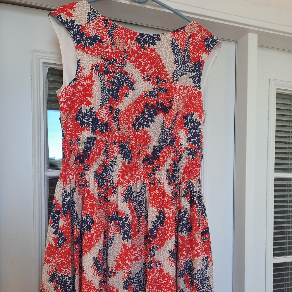Jessica Simpson Red White and Blue Floral Dress